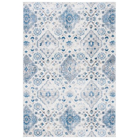 Safavieh 9 x 12 ft. Shivan 100 Power Loomed Rectangle Area Rug Ivory & Blue SHV148M-9